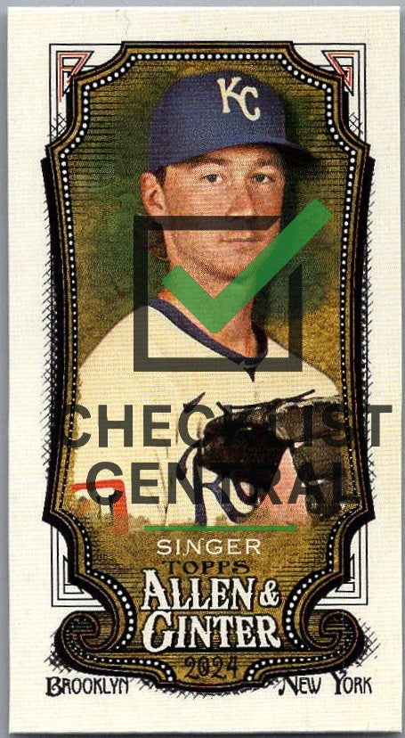 2024 Topps Allen & Ginter Mini Brady Singer #324 SP