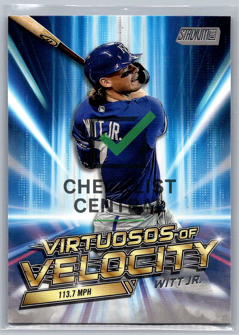 2023 Topps Stadium Club Virtuosos of Velocity Bobby Witt Jr. #VV-23
