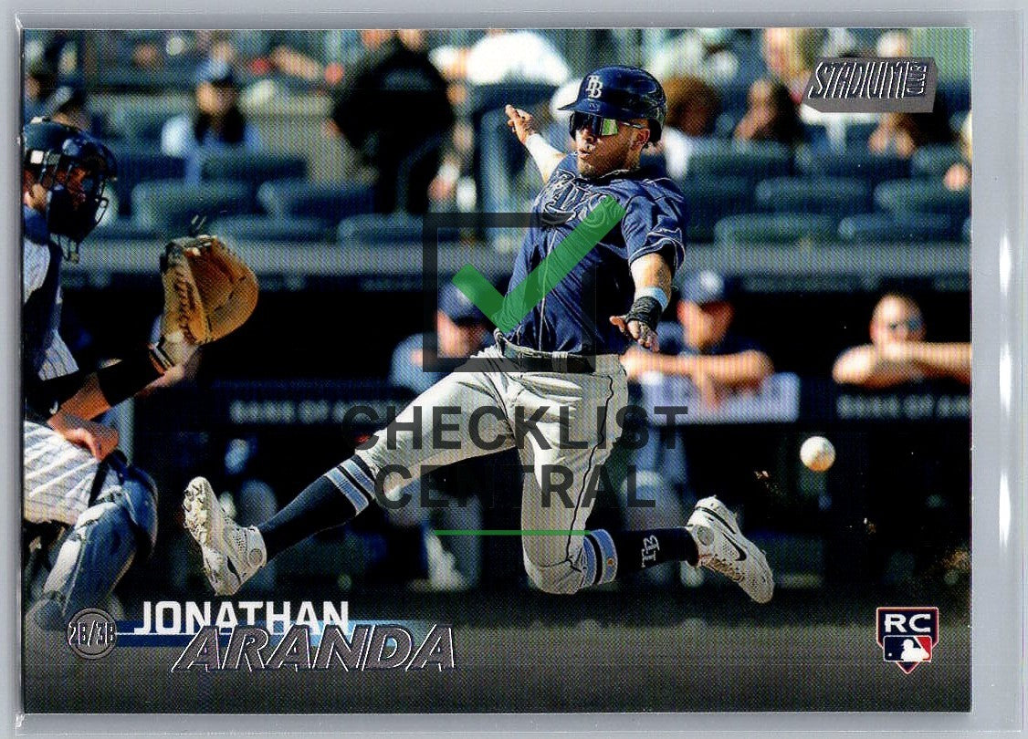 2023 Topps Stadium Club Jonathan Aranda #196 RC
