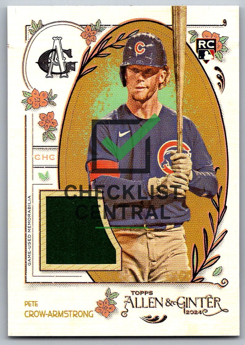 2024 Topps Allen & Ginter Relics Pete Crow-Armstrong #AGR-PC