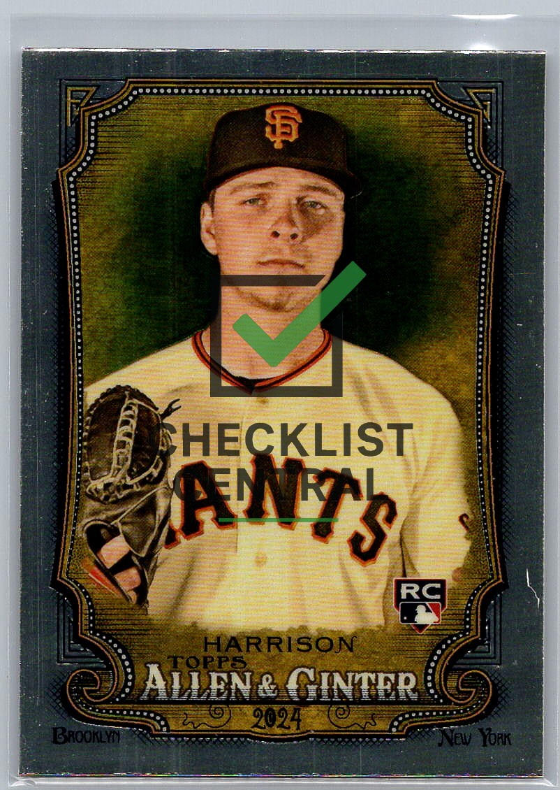 2024 Topps Allen & Ginter Chrome Refractor Kyle Harrison #72