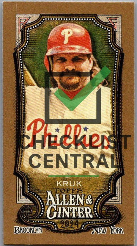 2024 Topps Allen & Ginter Mini Gold Border John Kruk #346