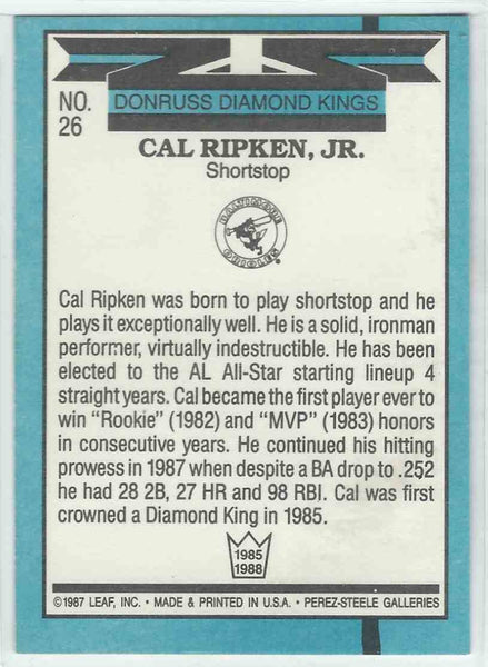 1988 Donruss #26 Cal Ripken Jr.