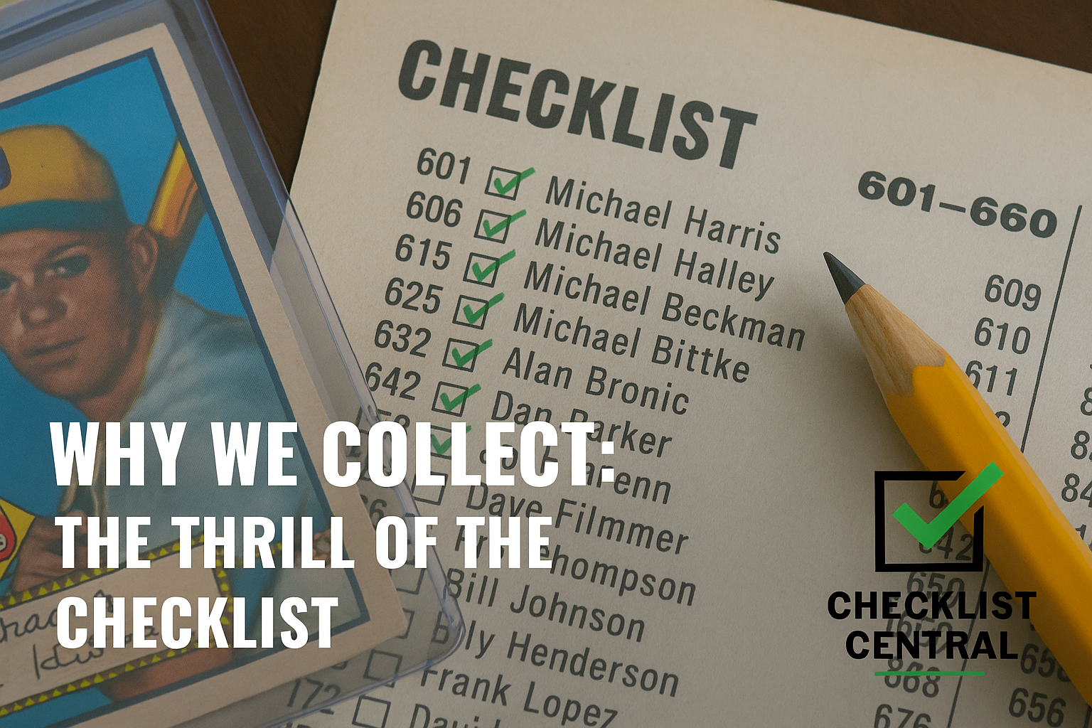 Teh Checklist 📋 Why We Collect: The Thrill of the Checklist