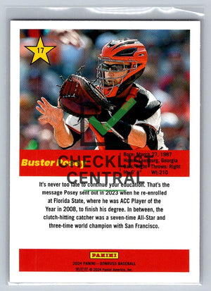 2024 Donruss Action All-Stars Buster Posey #17