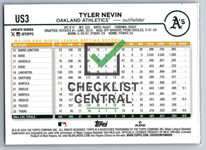 2024 Topps Update Tyler Nevin #US3