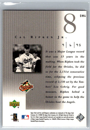 2000 Upper Deck Legends Defining Moments Cal Ripken Jr. #DM4