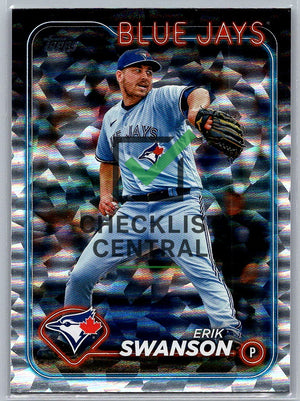 2024 Topps Update Silver Crackle Foilboard Erik Swanson #US312