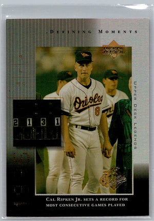 2000 Upper Deck Legends Defining Moments Cal Ripken Jr. #DM4