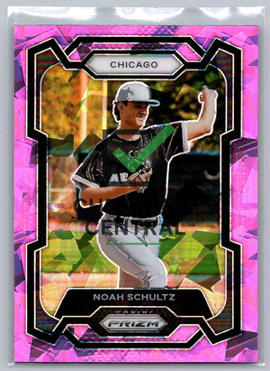 2024 Panini Prizm Prizms Pink Ice Noah Schultz #297