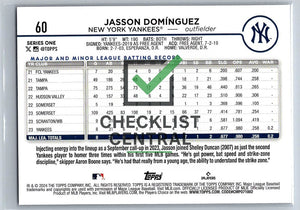 2024 Topps Jasson Domínguez #60 RC