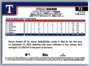 2025 Topps Chrome Kumar Rocker #73 RC