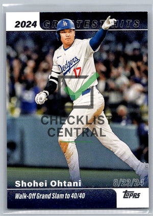 2025 Topps Greatest Hits Shohei Ohtani #GH-23