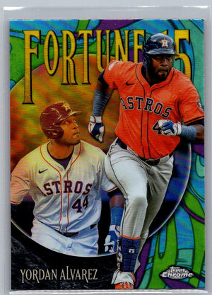 2025 Topps Chrome Fortune 15 Yordan Alvarez #F15-9