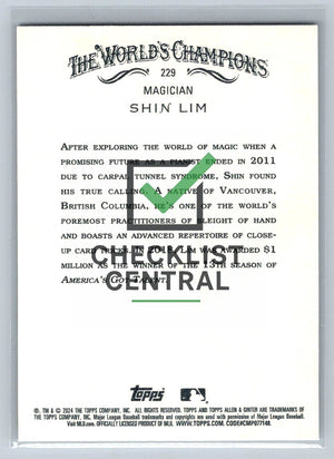 2024 Topps Allen & Ginter Shin Lim #229