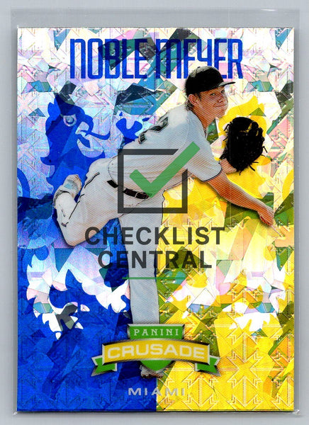 2024 Panini Crusade Crusade Blue Cracked Ice Noble Meyer #41