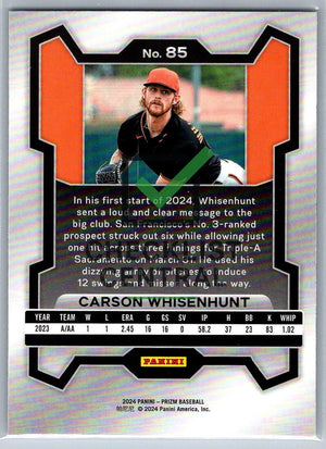 2024 Panini Prizm Carson Whienhunt #85