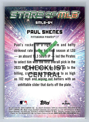 2024 Topps Stars of MLB Paul Skenes #SMLB-64