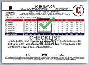2024 Topps Josh Naylor #10