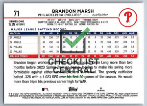 2024 Topps Brandon Marsh #71