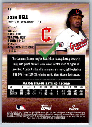 2023 Topps Stadium Club Josh Bell #18