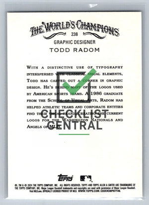 2024 Topps Allen & Ginter Todd Radom #238