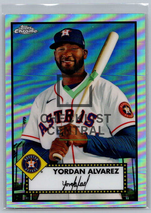 2021 Topps Chrome Platinum Anniversary Refractors Yordan Alvarez #161