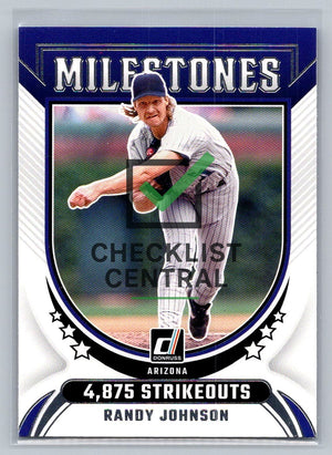 2024 Donruss Milestones Randy Johnson #5