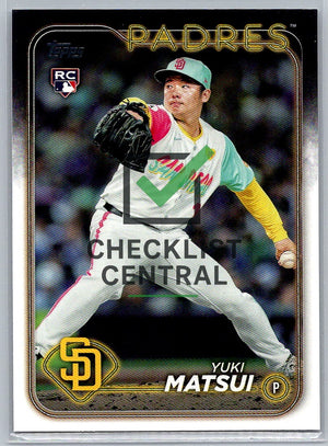 2024 Topps Update Yuki Matsui #US8 RC