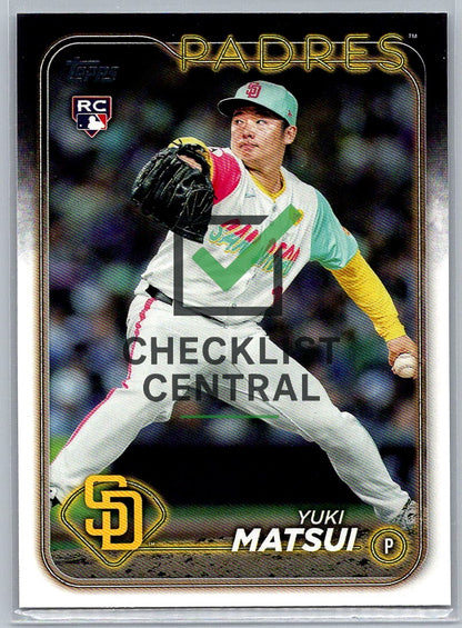 2024 Topps Update Yuki Matsui #US8 RC