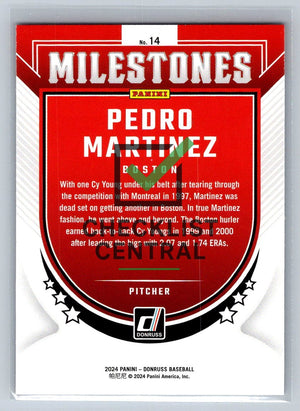 2024 Donruss Milestones Pedro Martinez #14