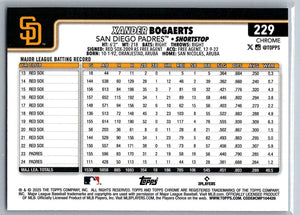 2025 Topps Chrome Xander Bogaerts #229