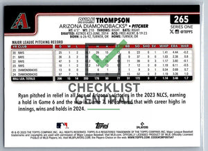 2025 Topps Holo Foil Ryan Thompson #265