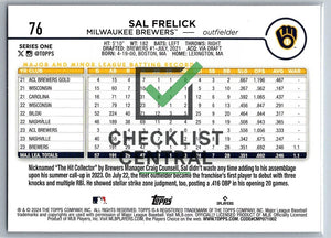 2024 Topps Sal Frelick #76 RC