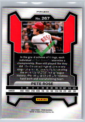 2024 Panini Prizm Prizms Pink Ice Pete Rose #267
