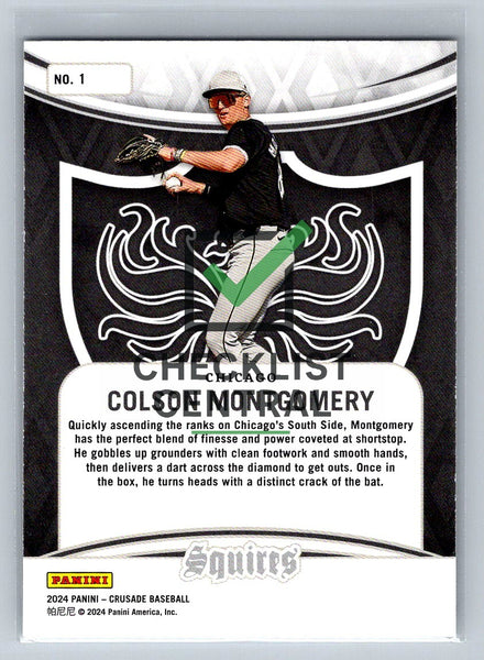 2024 Panini Crusade Squires Colson Montgomery #1