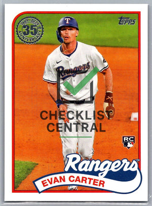 2024 Topps Update '89 Topps Evan Carter #89US-49