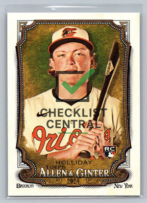 2024 Topps Allen & Ginter Jackson Holliday #277 RC