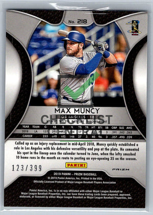 2019 Panini Prizm Prizms Blue Mojo Max Muncy #218