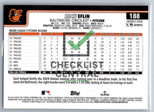 2025 Topps Zach Eflin #188