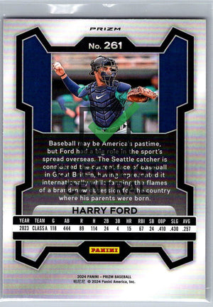 2024 Panini Prizm Prizms Pink Ice Harry Ford #261
