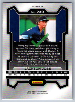 2024 Panini Prizm Prizms Pink Ice Jackson Jobe #249