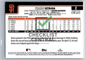 2025 Topps Thairo Estrada #2