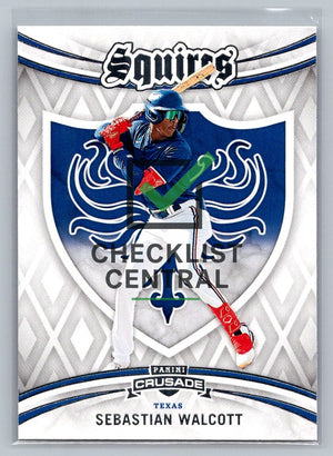 2024 Panini Crusade Squires Sebastian Walcott #50