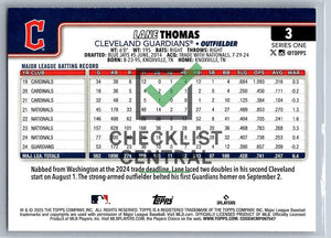 2025 Topps Lane Thomas #3
