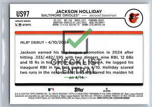 2024 Topps Update Jackson Holliday #US97