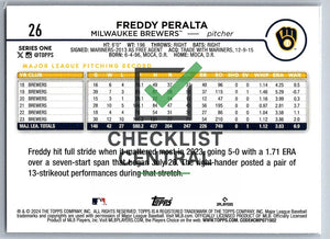 2024 Topps Freddy Peralta #26