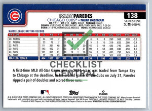 2025 Topps Isaac Paredes #138