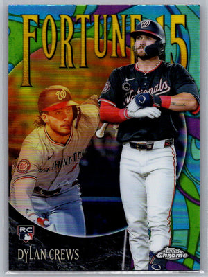 2025 Topps Chrome Fortune 15 Dylan Crews #F15-11