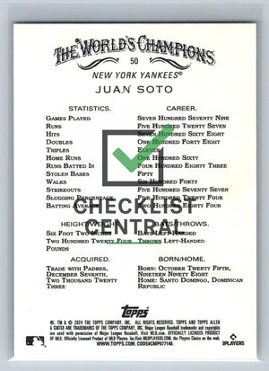 2024 Topps Allen & Ginter Juan Soto #50